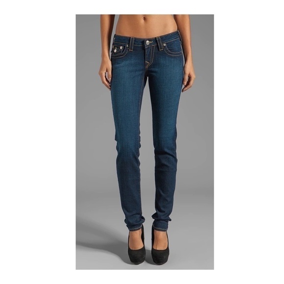 True RELIGION Julie Skinny Jeans in Lonestar - Picture 1 of 15